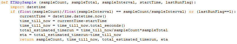 ניטור תהליכי נתונים ב-Python - קוד לפי כמות רשומות
